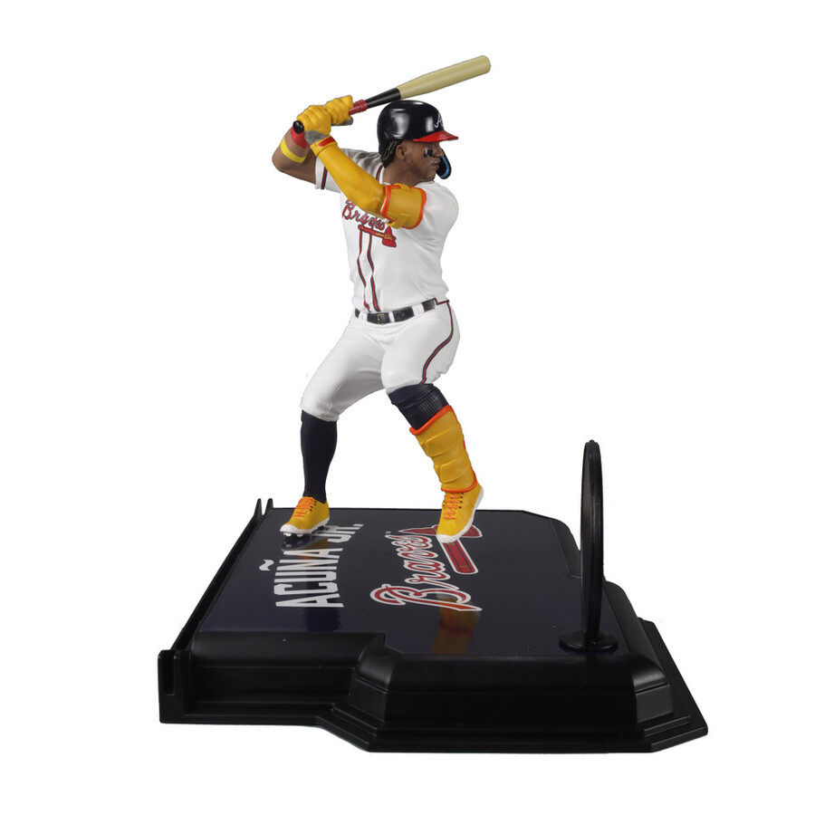 paquete mlb de ronald acuña jr. atlanta braves 2 figuras chase de 7 regular y platino mcfarlanes sportspicks