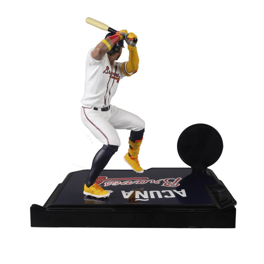 paquete mlb de ronald acuña jr. atlanta braves 2 figuras chase de 7 regular y platino mcfarlanes sportspicks
