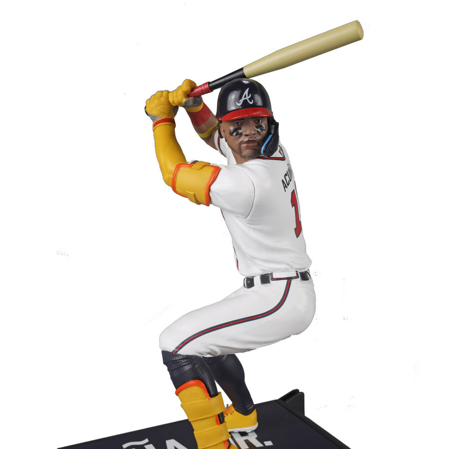 figura de 7 de ronald acuña jr. bravos de atlanta de la mlb. mcfarlanes sportspicks