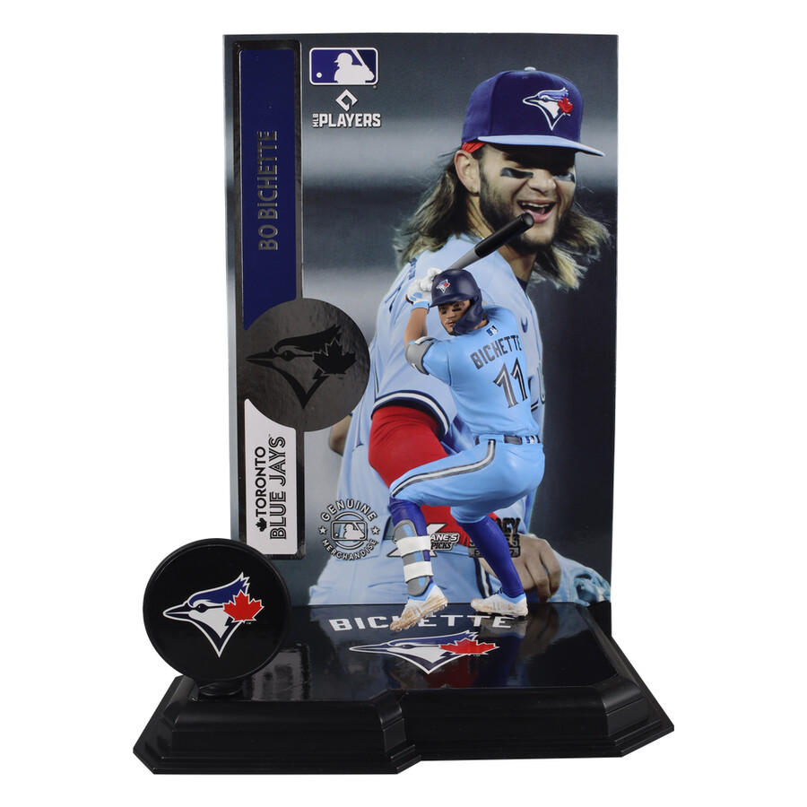 figura de 7 de bo bichette toronto blue jays de la mlb. selecciones deportivas de mcfarlane.