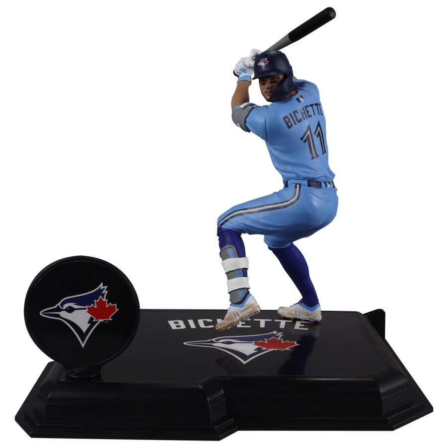 figura de 7 de bo bichette toronto blue jays de la mlb. selecciones deportivas de mcfarlane.