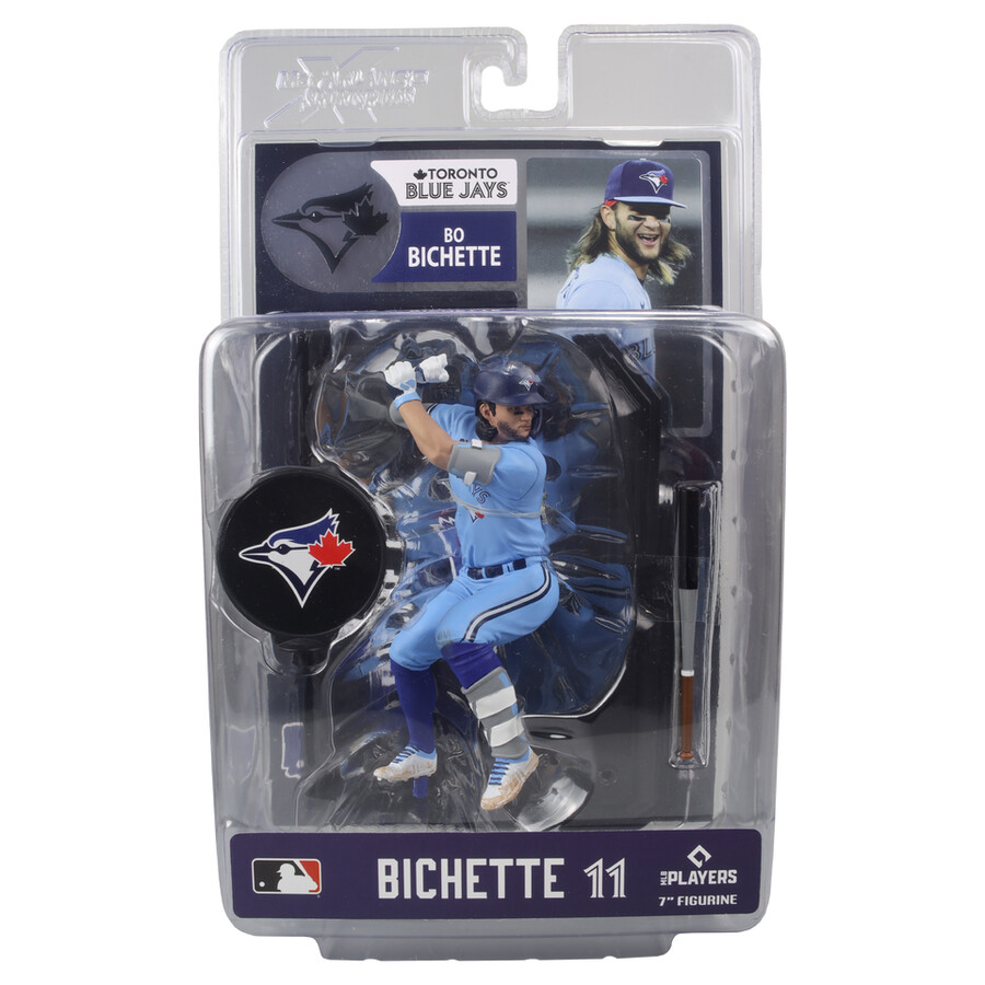 figura de 7 de bo bichette toronto blue jays de la mlb. selecciones deportivas de mcfarlane.