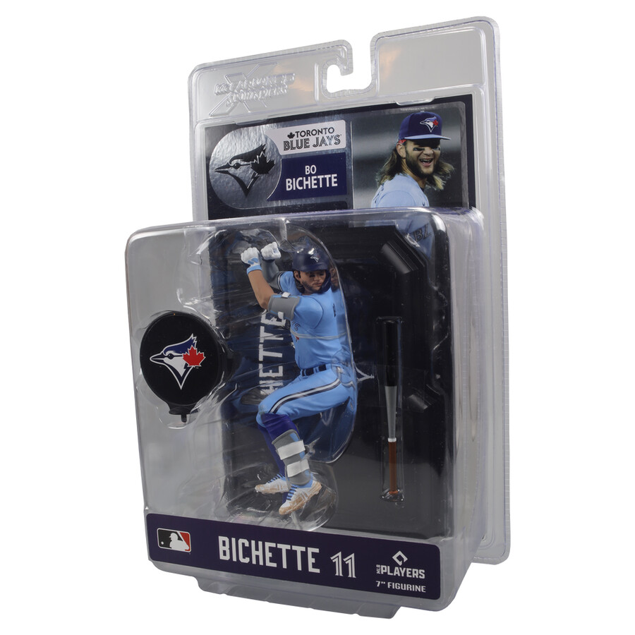 figura de 7 de bo bichette toronto blue jays de la mlb. selecciones deportivas de mcfarlane.