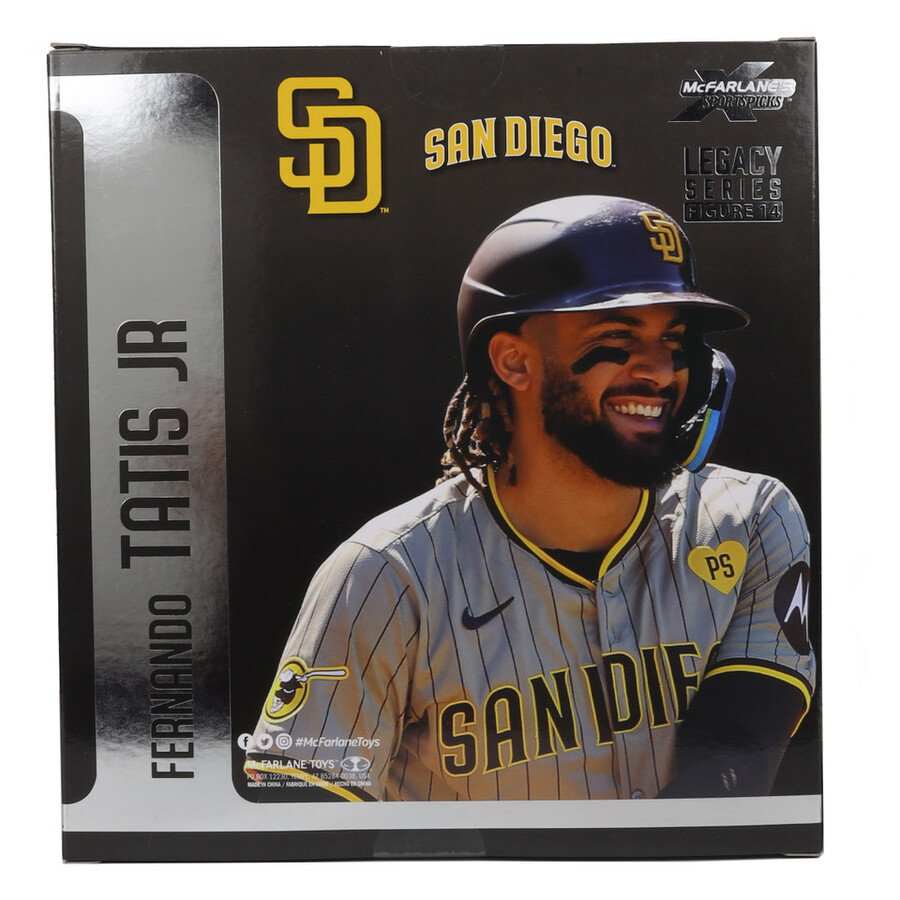 paquete mlb fernando tatis jr. san diego padres 2 figuras chase de 7 regular y platino mcfarlanes sportspicks