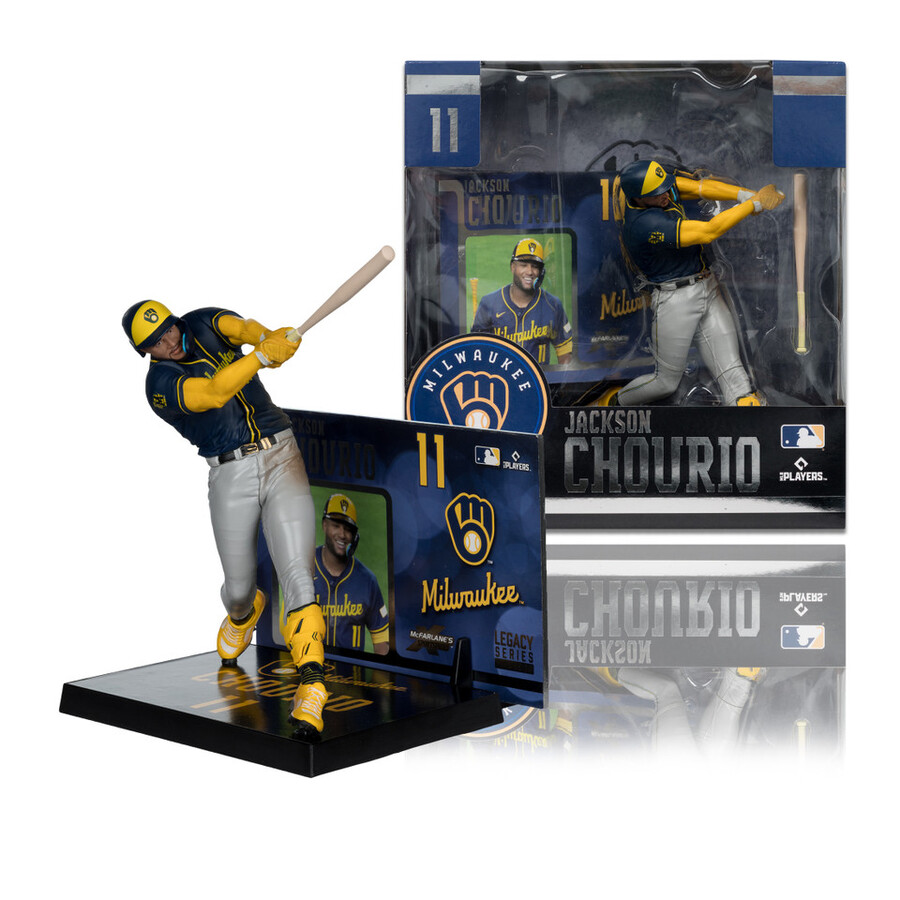 figura de 7 de jackson chourio cerveceros de milwaukee de la mlb mcfarlanes sportspicks