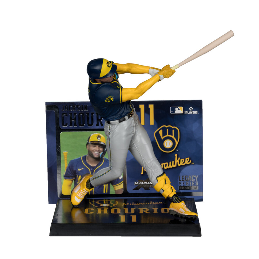 figura de 7 de jackson chourio cerveceros de milwaukee de la mlb mcfarlanes sportspicks