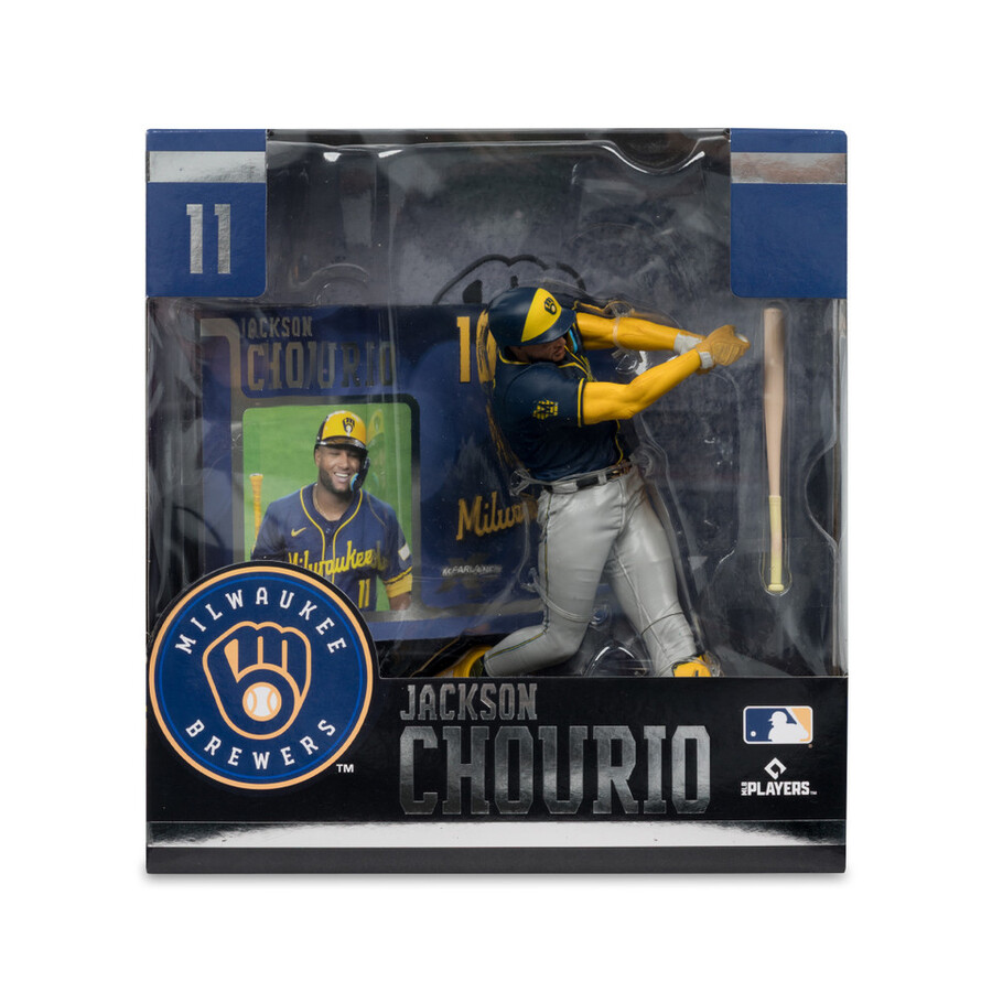 figura de 7 de jackson chourio cerveceros de milwaukee de la mlb mcfarlanes sportspicks
