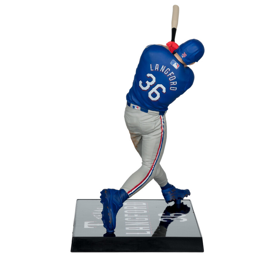 figura de 7 de wyatt langford texas rangers de la mlb. selecciones deportivas de mcfarlane.