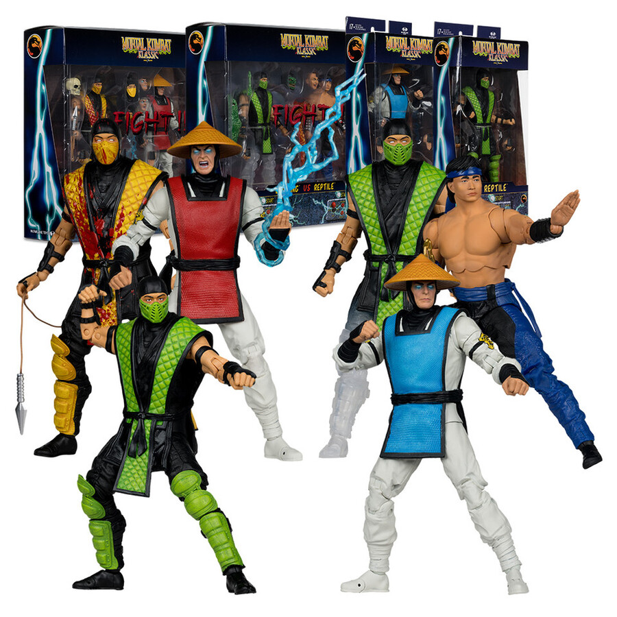 paquete de 4 figuras de 7 de mortal kombat klassic wave 2