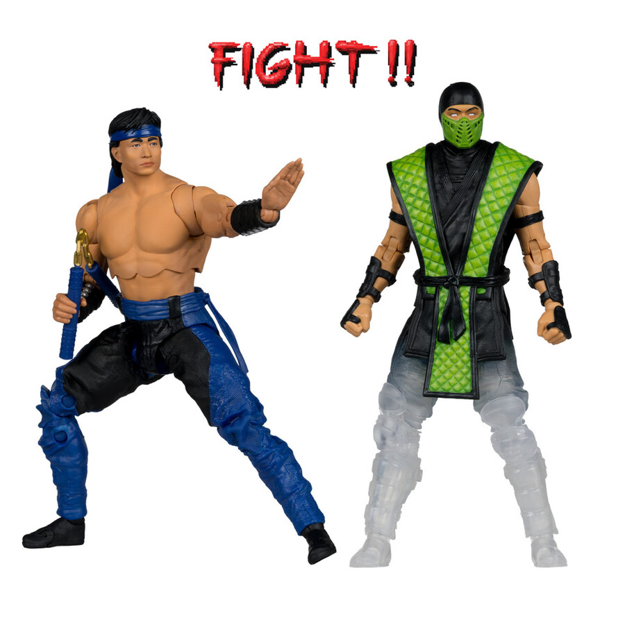 paquete de 4 figuras de 7 de mortal kombat klassic wave 2