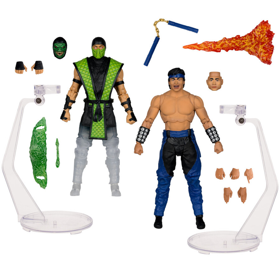 paquete de 4 figuras de 7 de mortal kombat klassic wave 2