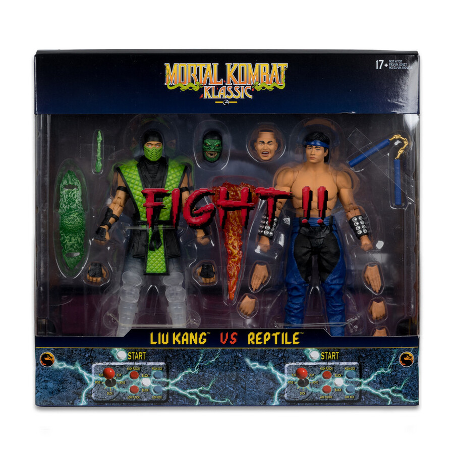 paquete de 4 figuras de 7 de mortal kombat klassic wave 2