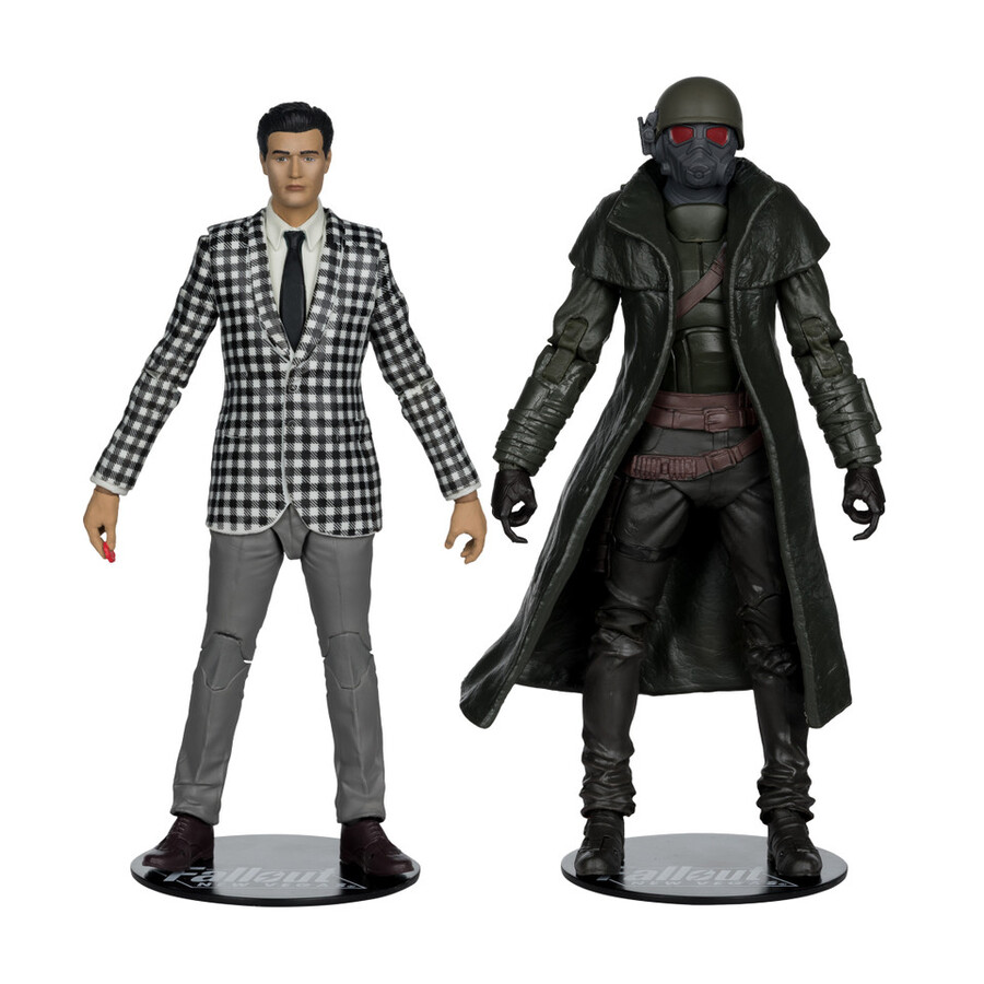 figura de 18 cm de armadura y benny fallout new vegas paquete de 2