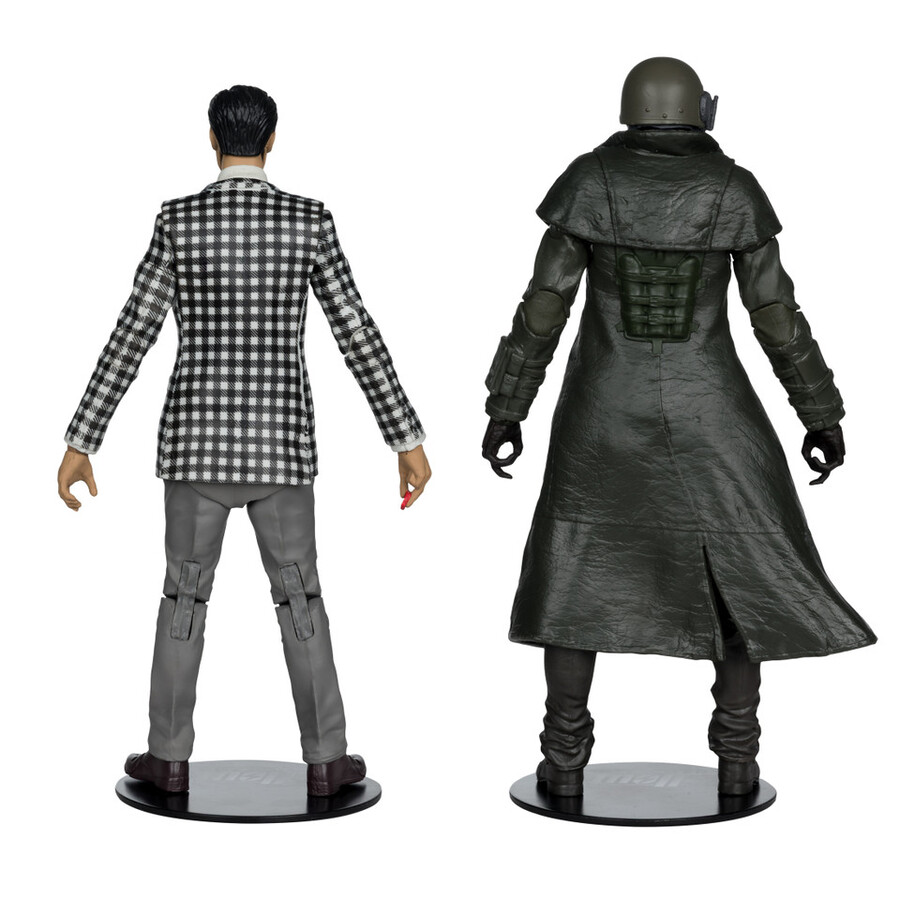 figura de 18 cm de armadura y benny fallout new vegas paquete de 2