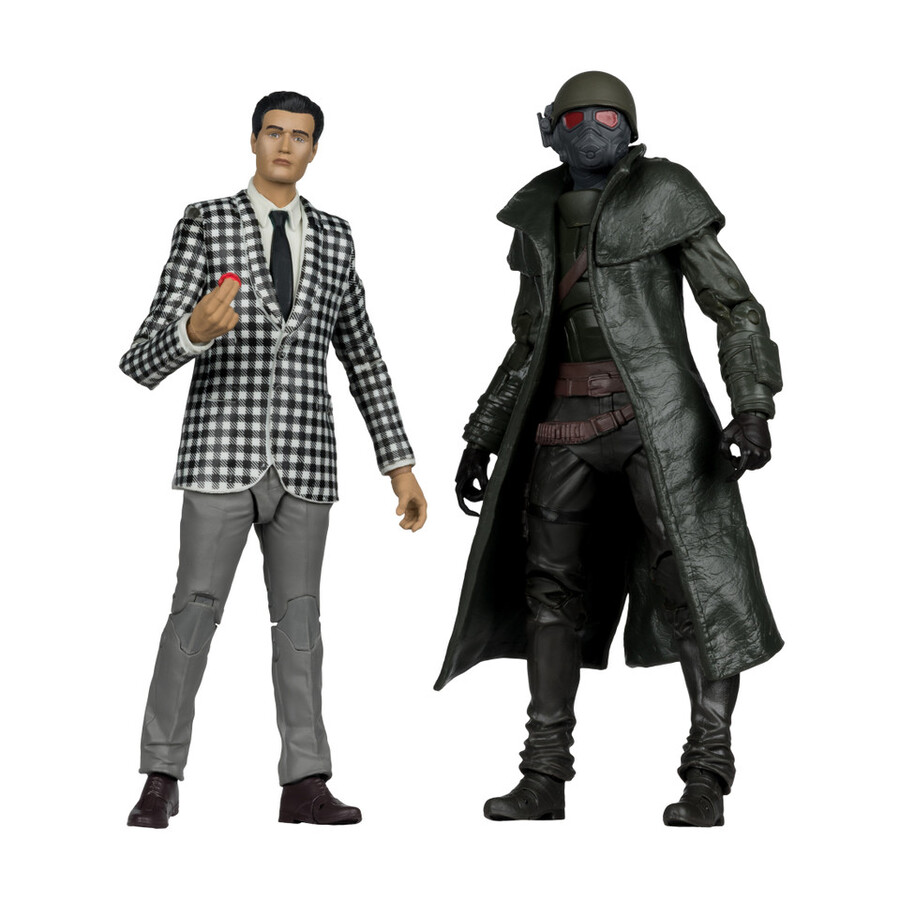 figura de 18 cm de armadura y benny fallout new vegas paquete de 2