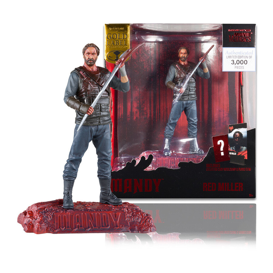 figura posada de red miller mandy movie maniacs de 15 cm exclusiva de gold label mcfarlane toys store.