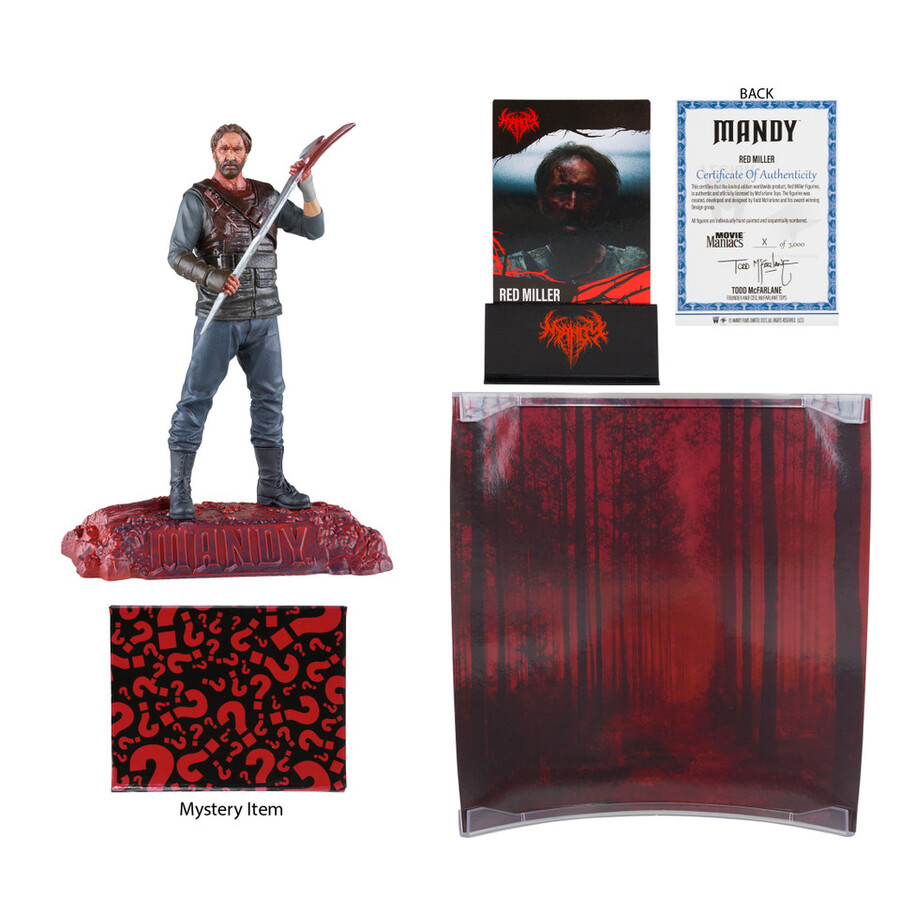 figura posada de red miller mandy movie maniacs de 15 cm exclusiva de gold label mcfarlane toys store.