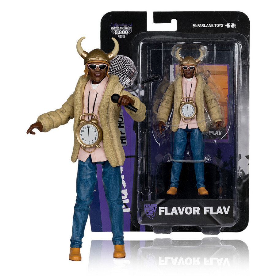 figura de 6 de flavor flav music maniacs hip-hop