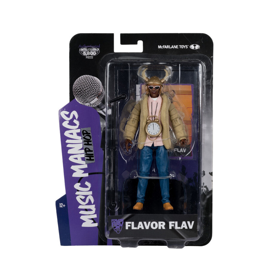 figura de 6 de flavor flav music maniacs hip-hop