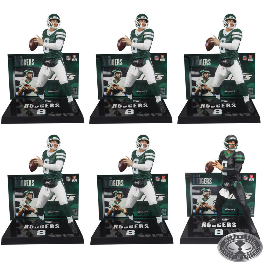 aaron rodgers new york jets nfl caja sellada de fábrica 6 con chase