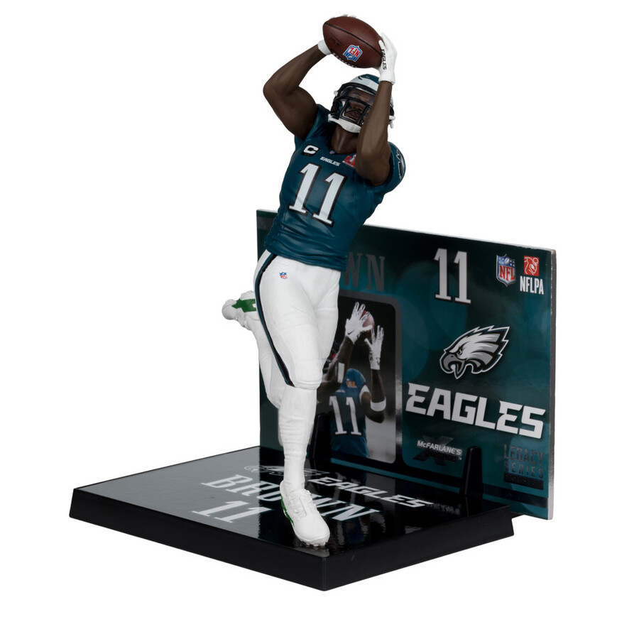 figura de 18 cm de la nfl de aj brown edición super bowl philadelphia eagles mcfarlanes sportspicks
