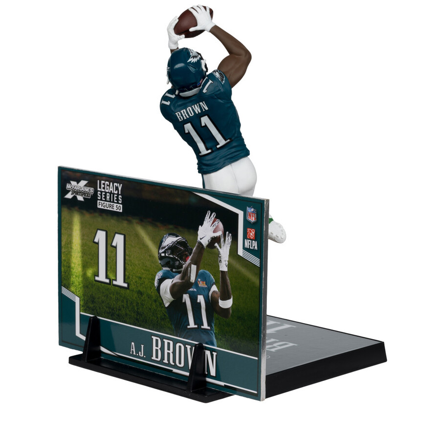 figura de 18 cm de la nfl de aj brown edición super bowl philadelphia eagles mcfarlanes sportspicks