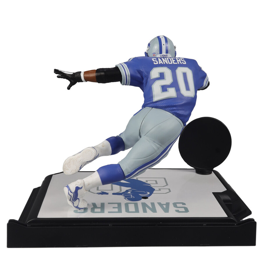 paquete de barry sanders detroit lions con etiquetas doradas 3 figuras nfl de 7