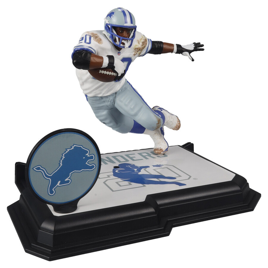 paquete de barry sanders detroit lions con etiquetas doradas 3 figuras nfl de 7