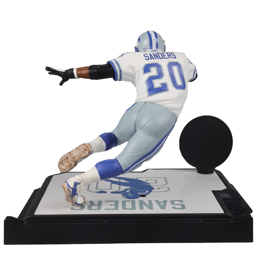 paquete de barry sanders detroit lions con etiquetas doradas 3 figuras nfl de 7
