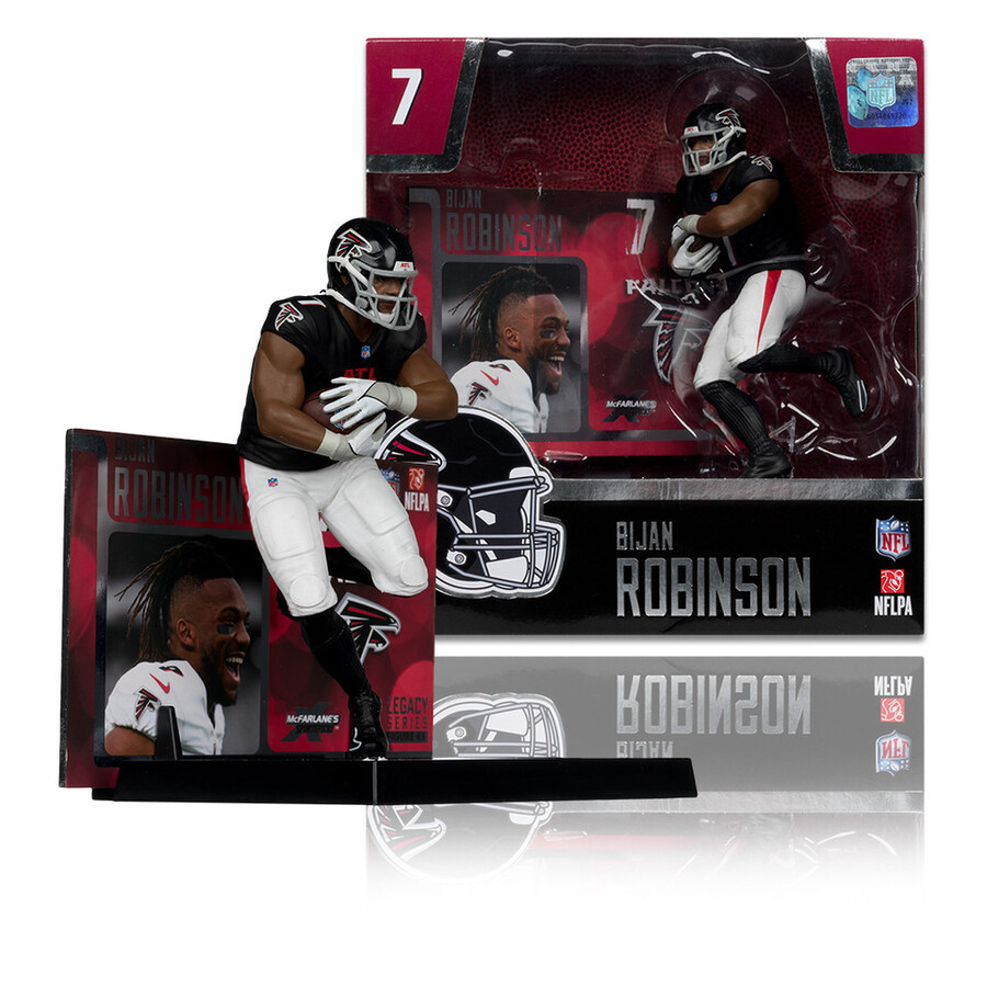 figura de 18 cm de bijan robinson atlanta falcons de la nfl mcfarlanes sportspicks