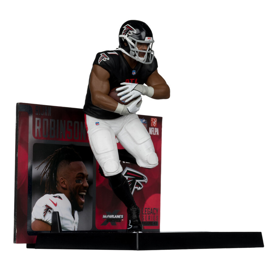 figura de 18 cm de bijan robinson atlanta falcons de la nfl mcfarlanes sportspicks