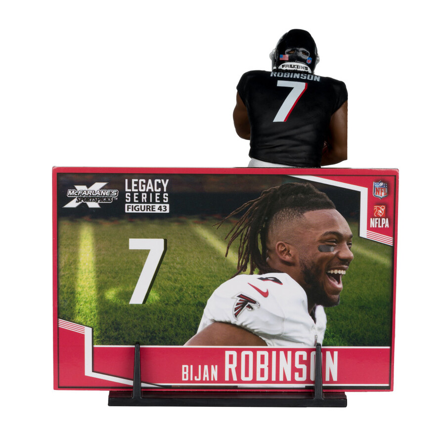 figura de 18 cm de bijan robinson atlanta falcons de la nfl mcfarlanes sportspicks