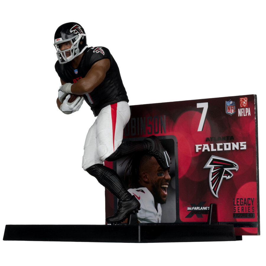 figura de 18 cm de bijan robinson atlanta falcons de la nfl mcfarlanes sportspicks