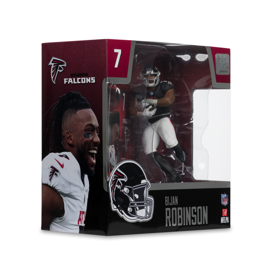 figura de 18 cm de bijan robinson atlanta falcons de la nfl mcfarlanes sportspicks