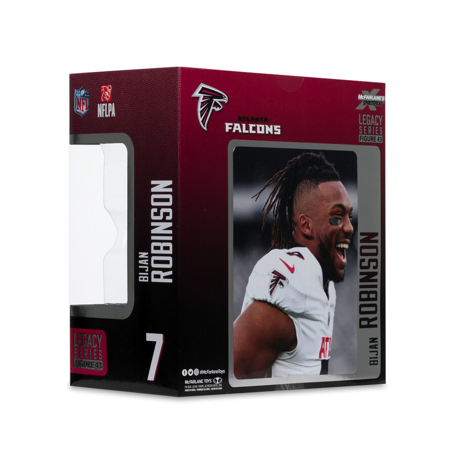 figura de 18 cm de bijan robinson atlanta falcons de la nfl mcfarlanes sportspicks