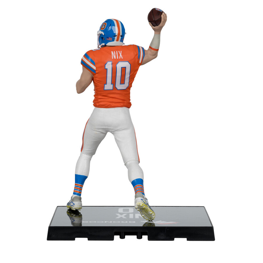 figura de 18 cm de bo nix con camiseta clásica denver broncos de la nfl mcfarlanes sportspicks