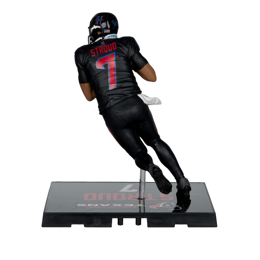 figura de 18 cm de la nfl de cj stroud con camiseta alternativa houston texans - mcfarlanes sportspicks