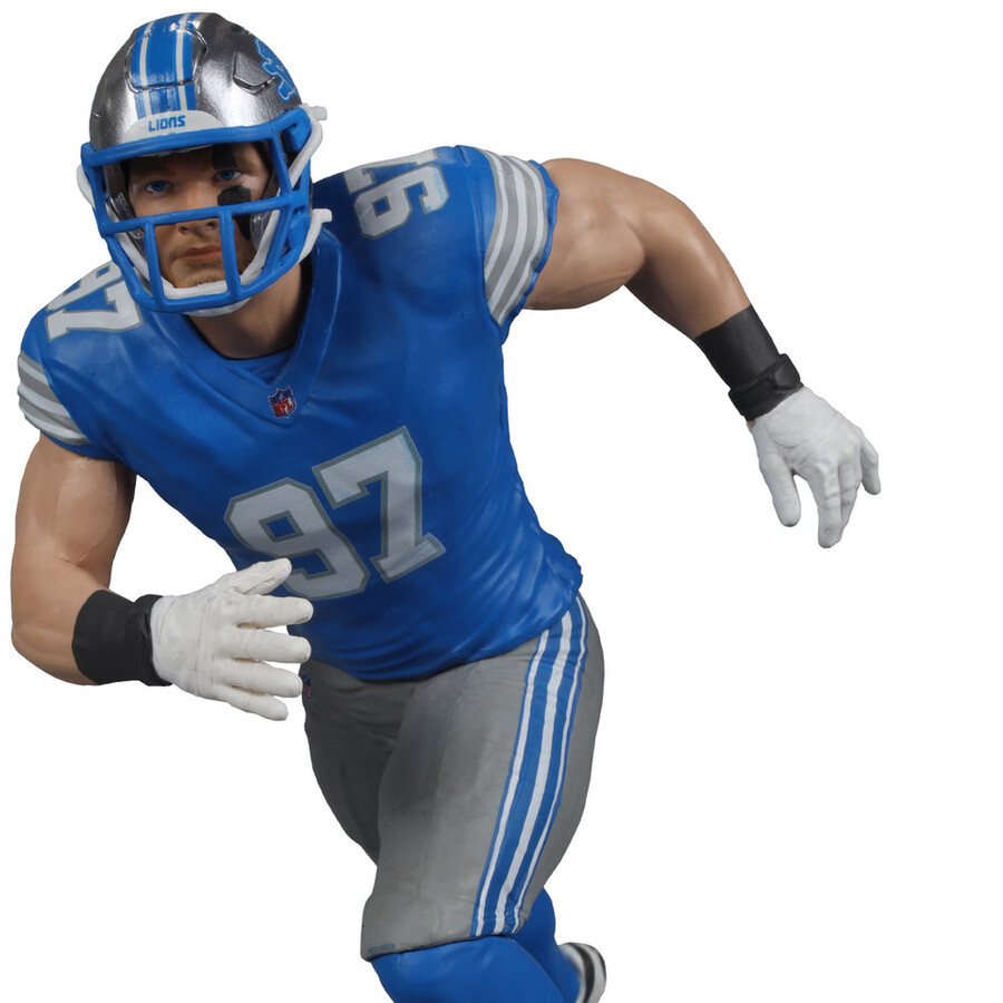 figura de 18 cm de aidan hutchinson detroit lions de la nfl. selecciones deportivas de mcfarlane.