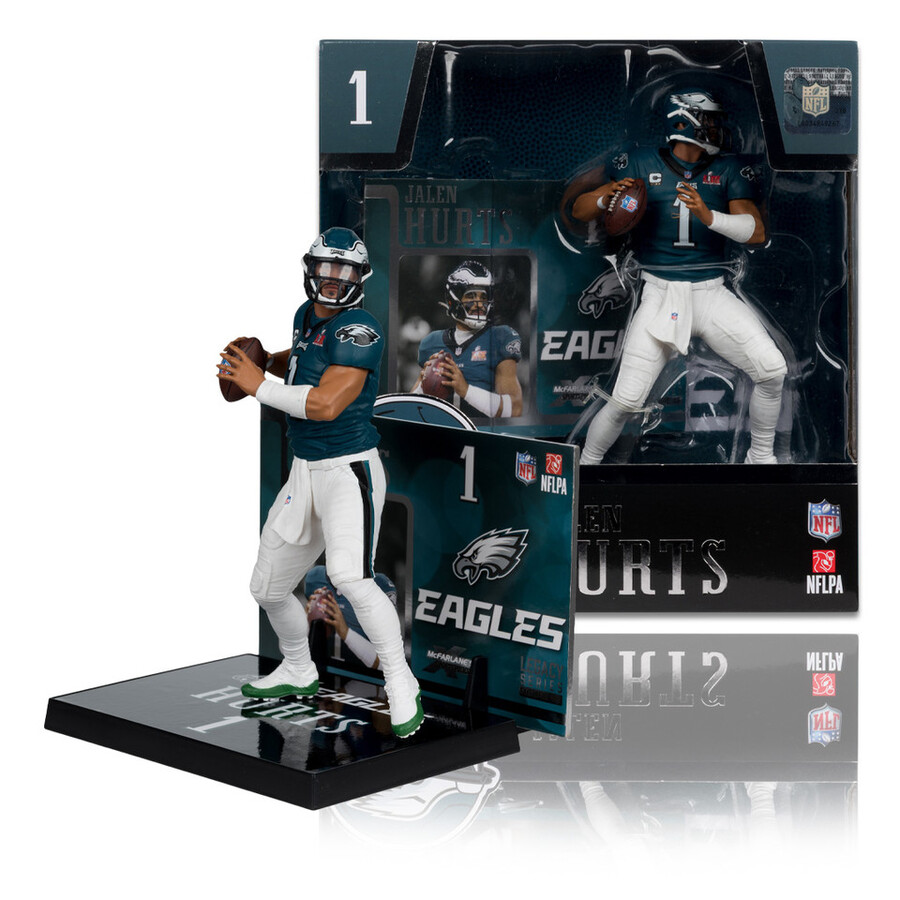 figura de 18 cm de la nfl de jalen hurts edición super bowl philadelphia eagles - mcfarlanes sportspicks