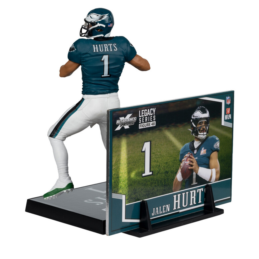 figura de 18 cm de la nfl de jalen hurts edición super bowl philadelphia eagles - mcfarlanes sportspicks
