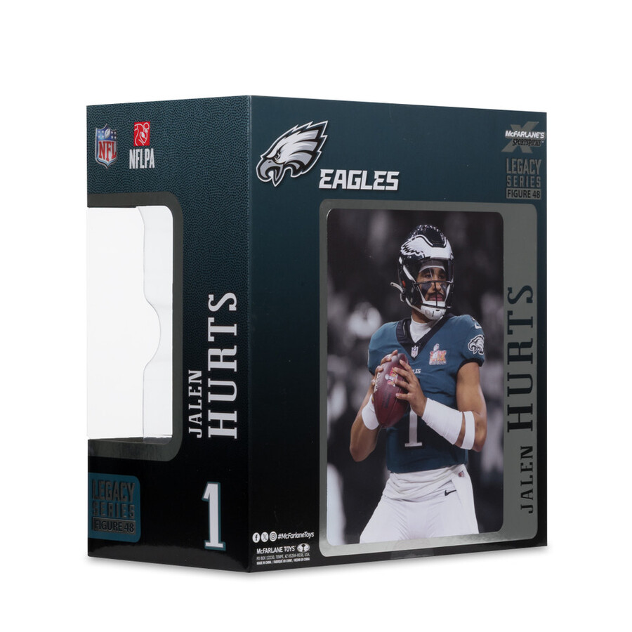 figura de 18 cm de la nfl de jalen hurts edición super bowl philadelphia eagles - mcfarlanes sportspicks