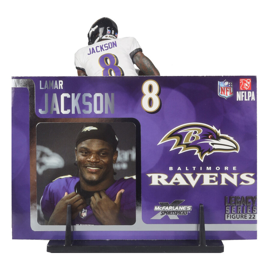 figura de 18 cm de lamar jackson baltimore ravens de la nfl mcfarlanes sportspicks