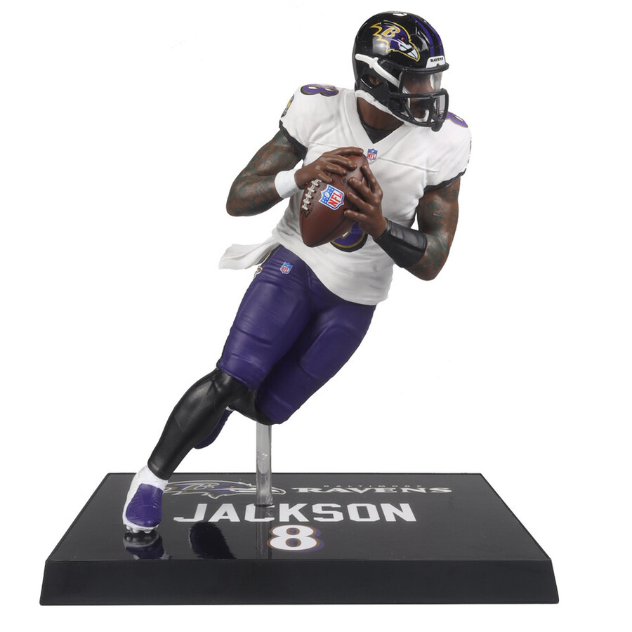 figura de 18 cm de lamar jackson baltimore ravens de la nfl mcfarlanes sportspicks