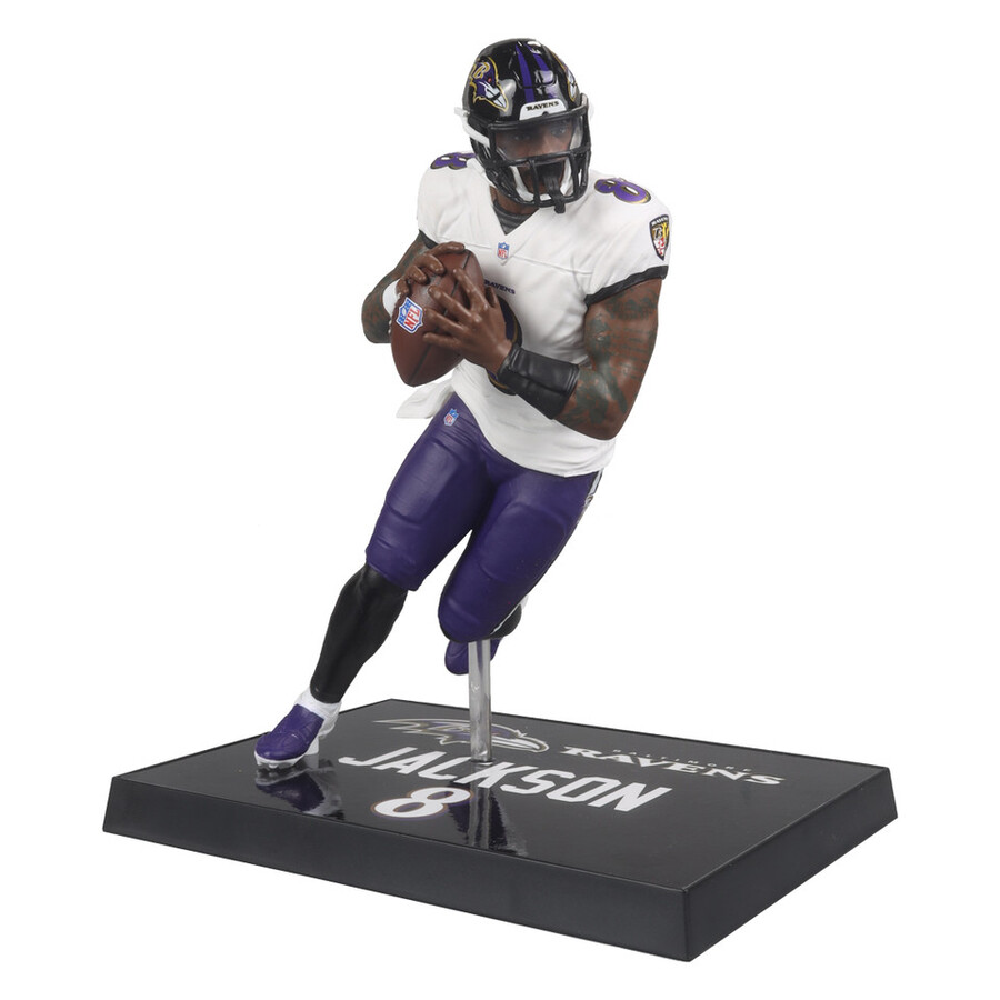 figura de 18 cm de lamar jackson baltimore ravens de la nfl mcfarlanes sportspicks