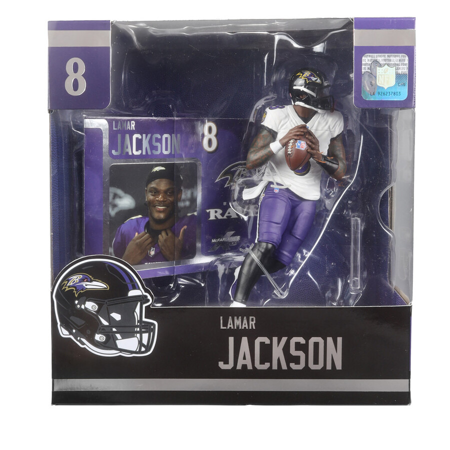 figura de 18 cm de lamar jackson baltimore ravens de la nfl mcfarlanes sportspicks