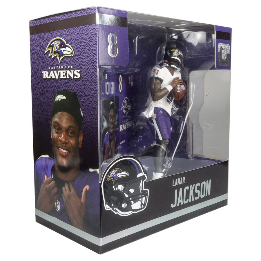 figura de 18 cm de lamar jackson baltimore ravens de la nfl mcfarlanes sportspicks