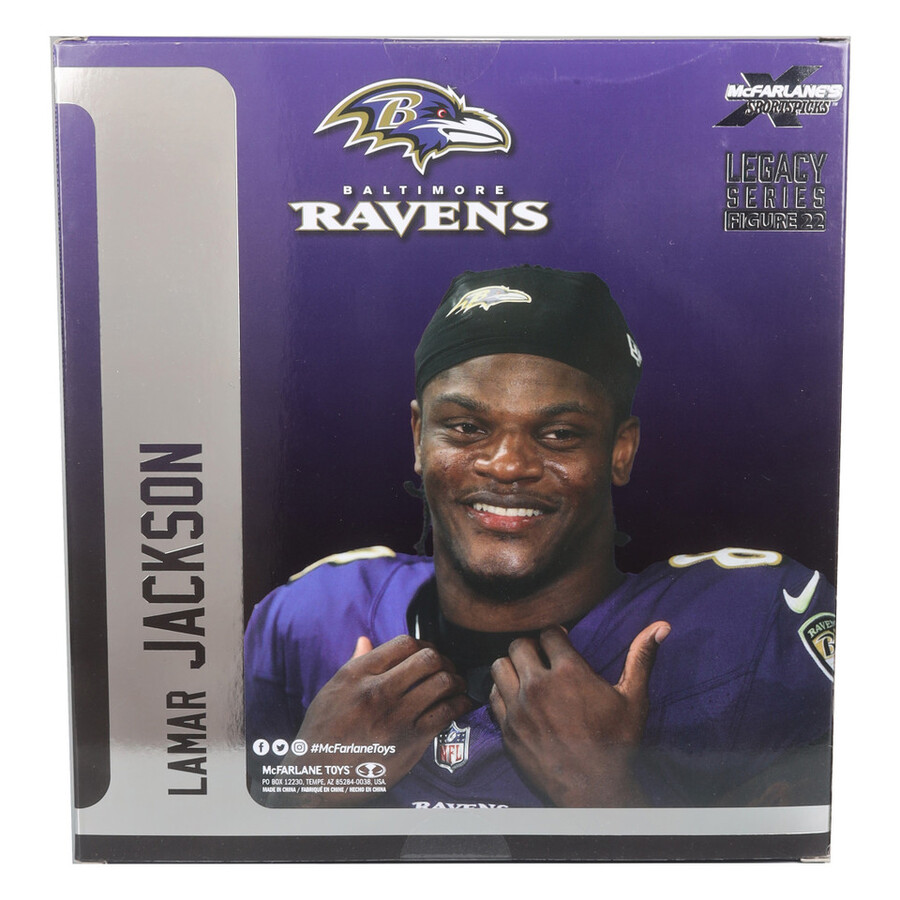 figura de 18 cm de lamar jackson baltimore ravens de la nfl mcfarlanes sportspicks