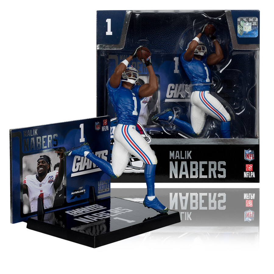 figura de 18 cm de malik nabers new york giants nfl - mcfarlanes sportspicks