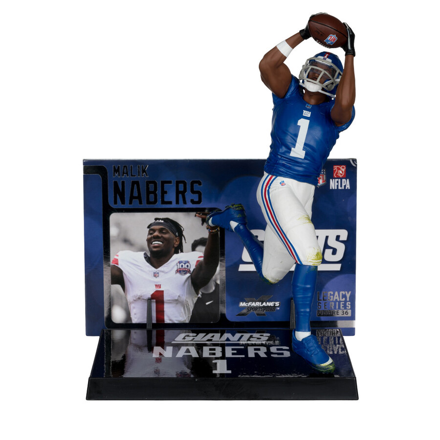 figura de 18 cm de malik nabers new york giants nfl - mcfarlanes sportspicks