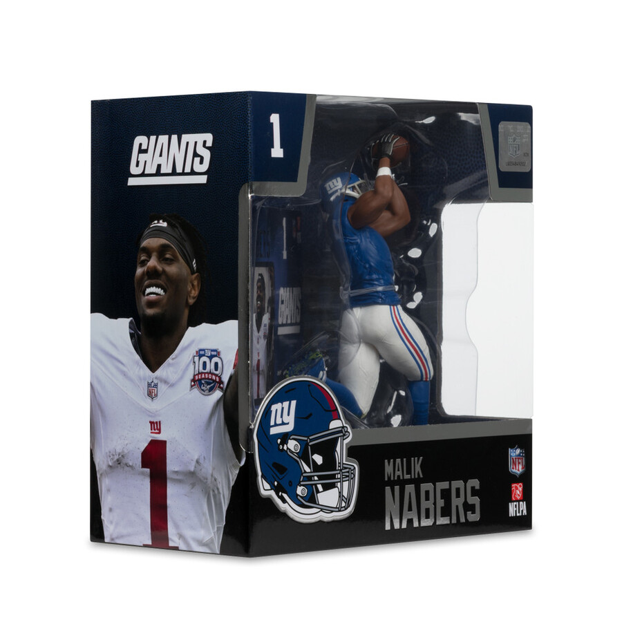 figura de 18 cm de malik nabers new york giants nfl - mcfarlanes sportspicks